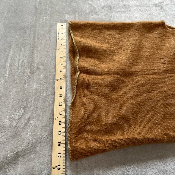 Copper Key Rabbit Hair Sweater Vest Sz M Soft Cozy Fall Turtleneck Chic - Picture 8 of 9